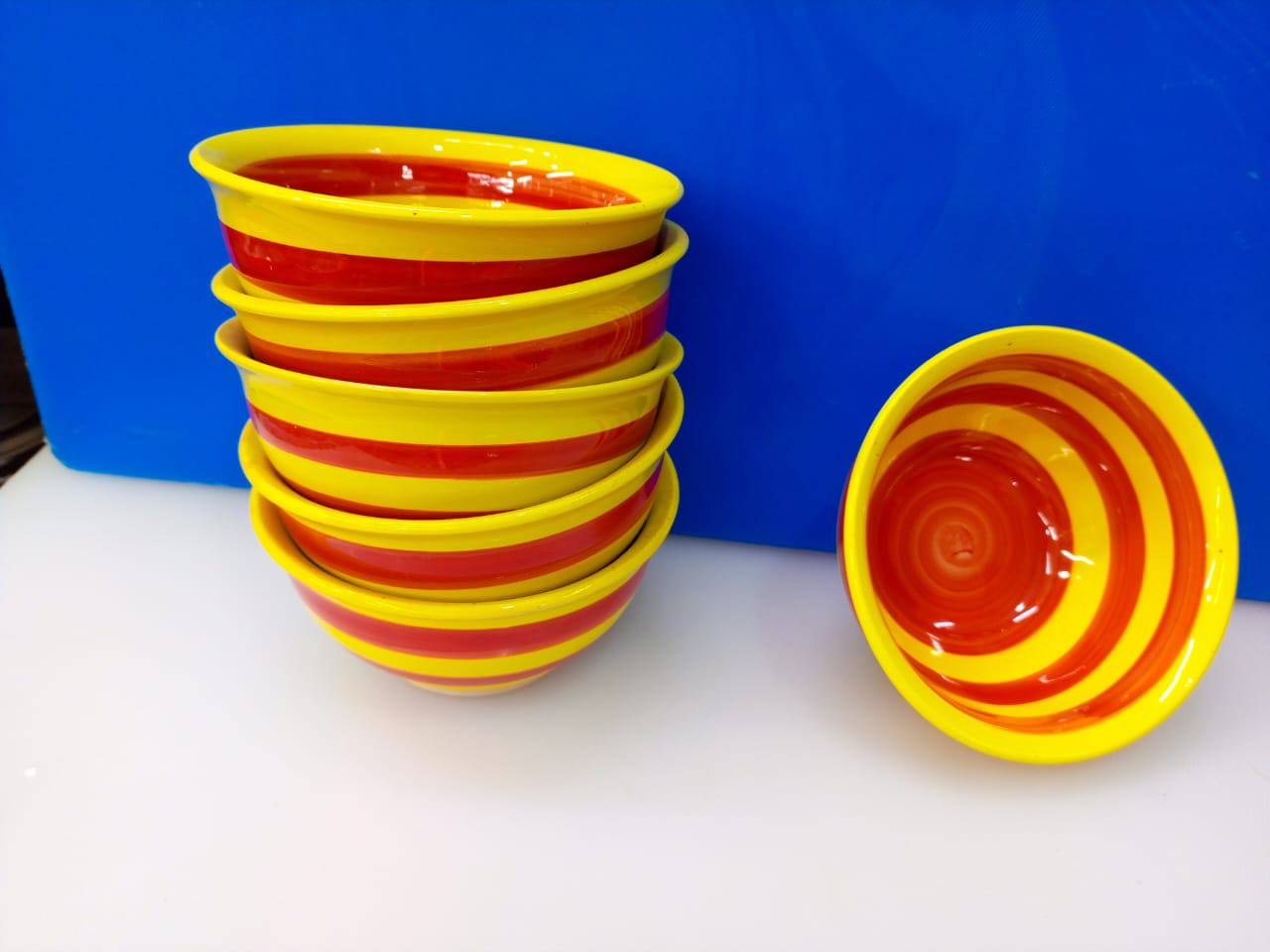 6 PCs ceramic soup