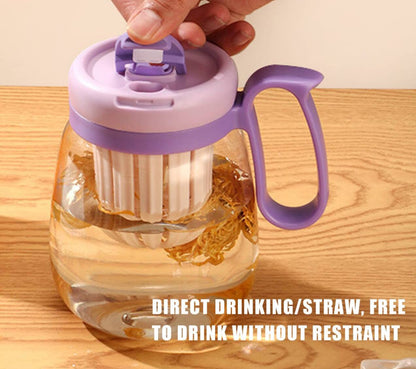 Plastic Water bottle, Teacup With Infuser And Lid