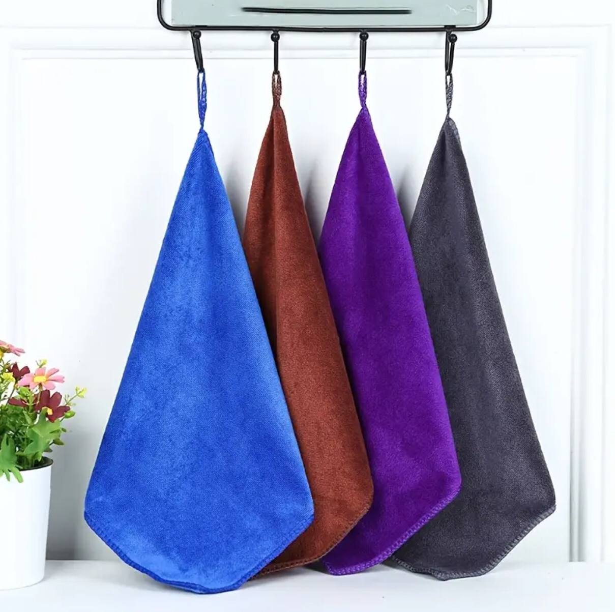 Double sided microfiber kitchen towels