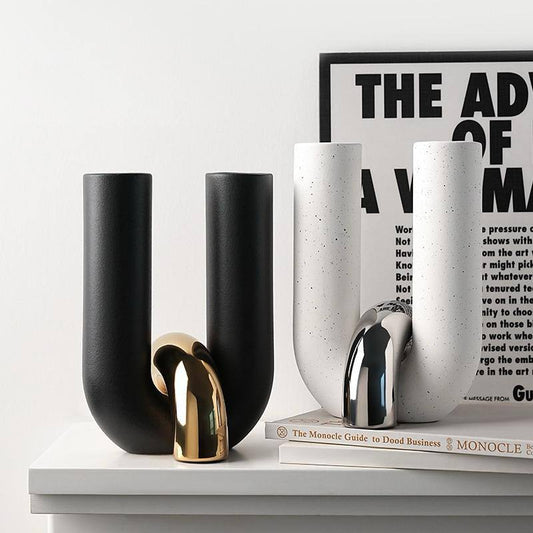 Creative U Shape  Ceramic Decor Piece