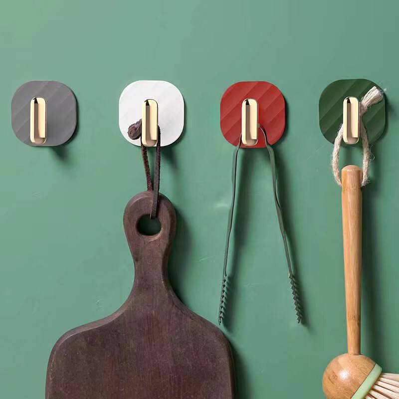 Kitchen Roll Paper Holder Punch-Free Hook Bathroom Towel Holder Tissue Holder Wall-mounted Coats Hats Clothes Hook