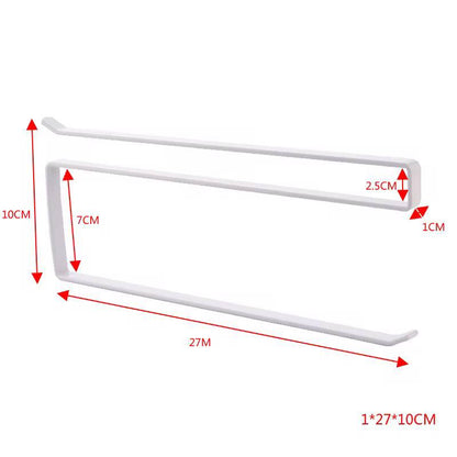 Punch-Free Tissue Holder, Hanging Paper Towel Rack, Toilet Roll Organizer, Cabinet Door Hook