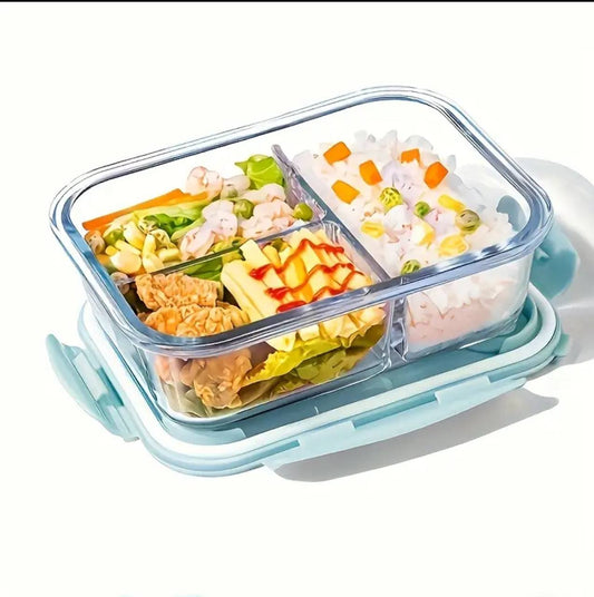 High borosilicate Glass food containers 
1050ml