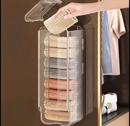 Wall mounted undergarments/socks organizer