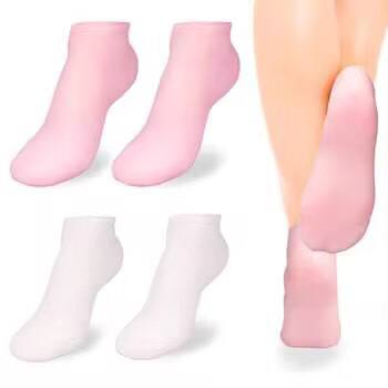 Silicone Moisturizing Spa Gel Heel Socks Exfoliating And Preventing Dryness Cracked Dead Skin Remove Protector Pain Relief Tool