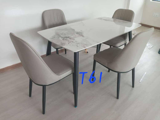 Medium budget 4 seater marble top dinning table