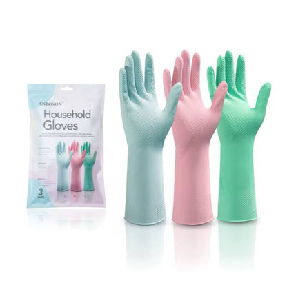 Reusable heavy duty household gloves