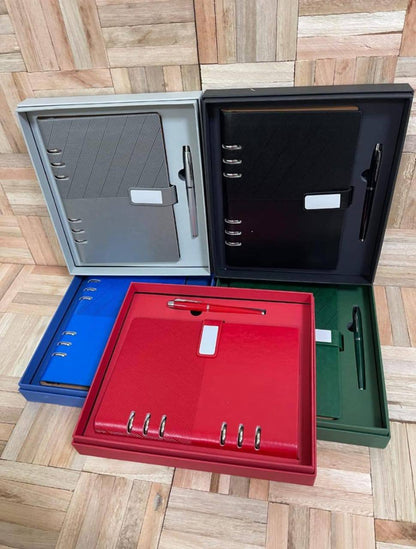 Executive Buckle Note Book Set