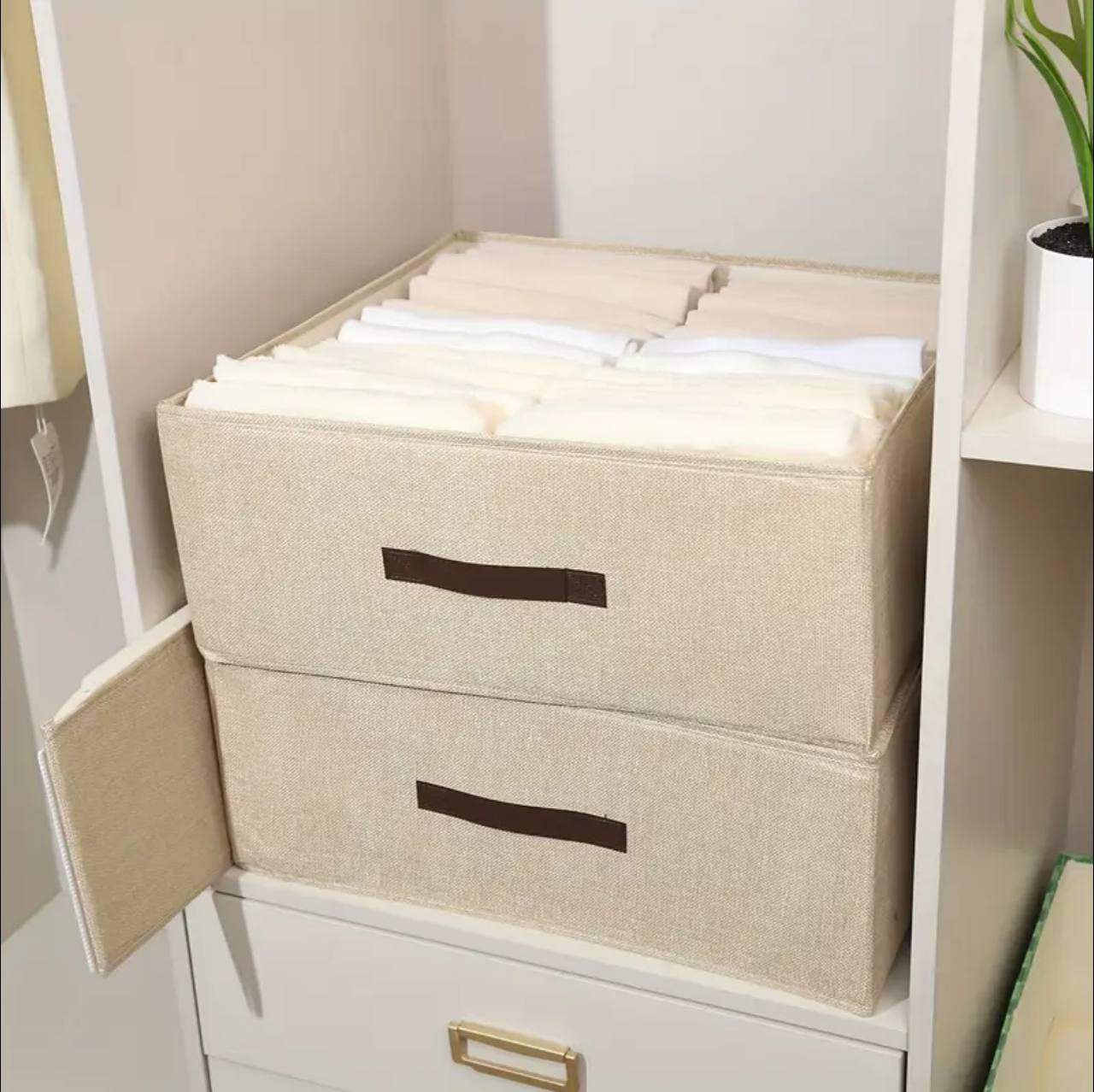 Partitioned closet organizers