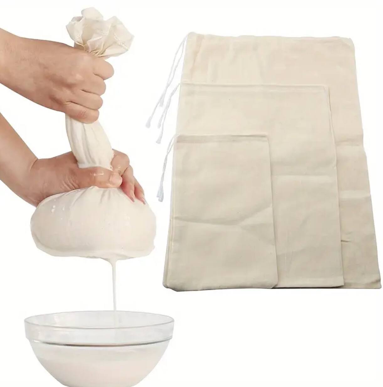 Cheese drawstring bags