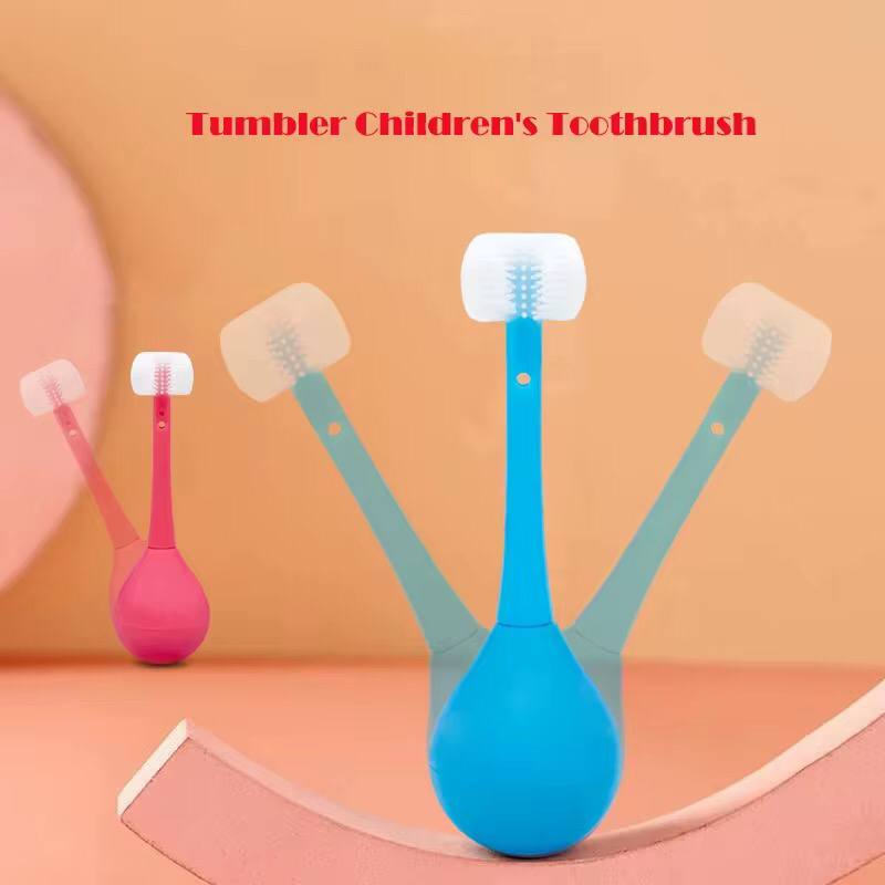 LOVELY THREE-SIDED KIDS TOOTHBRUSH