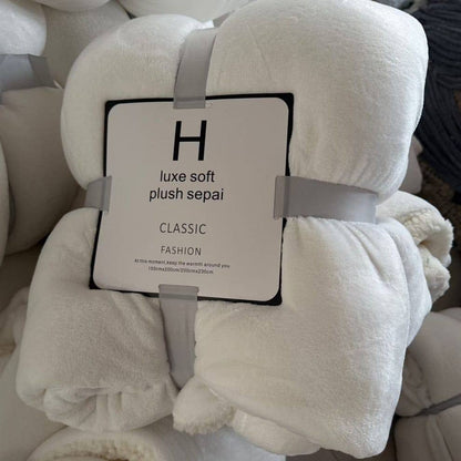 Thick Sherpa Throw Blanket