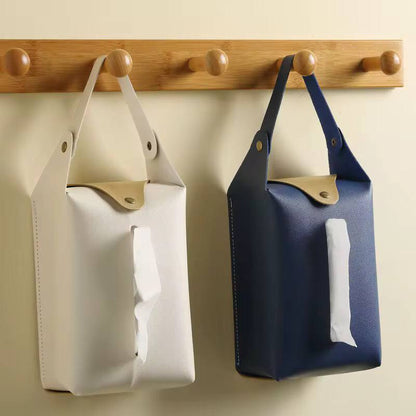 PU leather napkin tissue Holder .