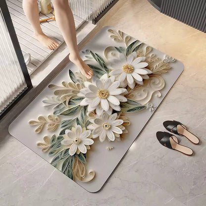 Soft flower 3d absorbent bathroom mat
Price