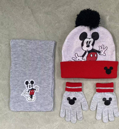 beautiful 3 set cartoon themed hat,