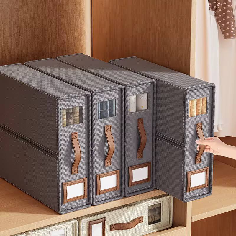 Stackable Fabric Closet Storage Organizer Box