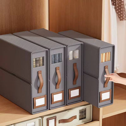 Stackable Fabric Closet Storage Organizer Box