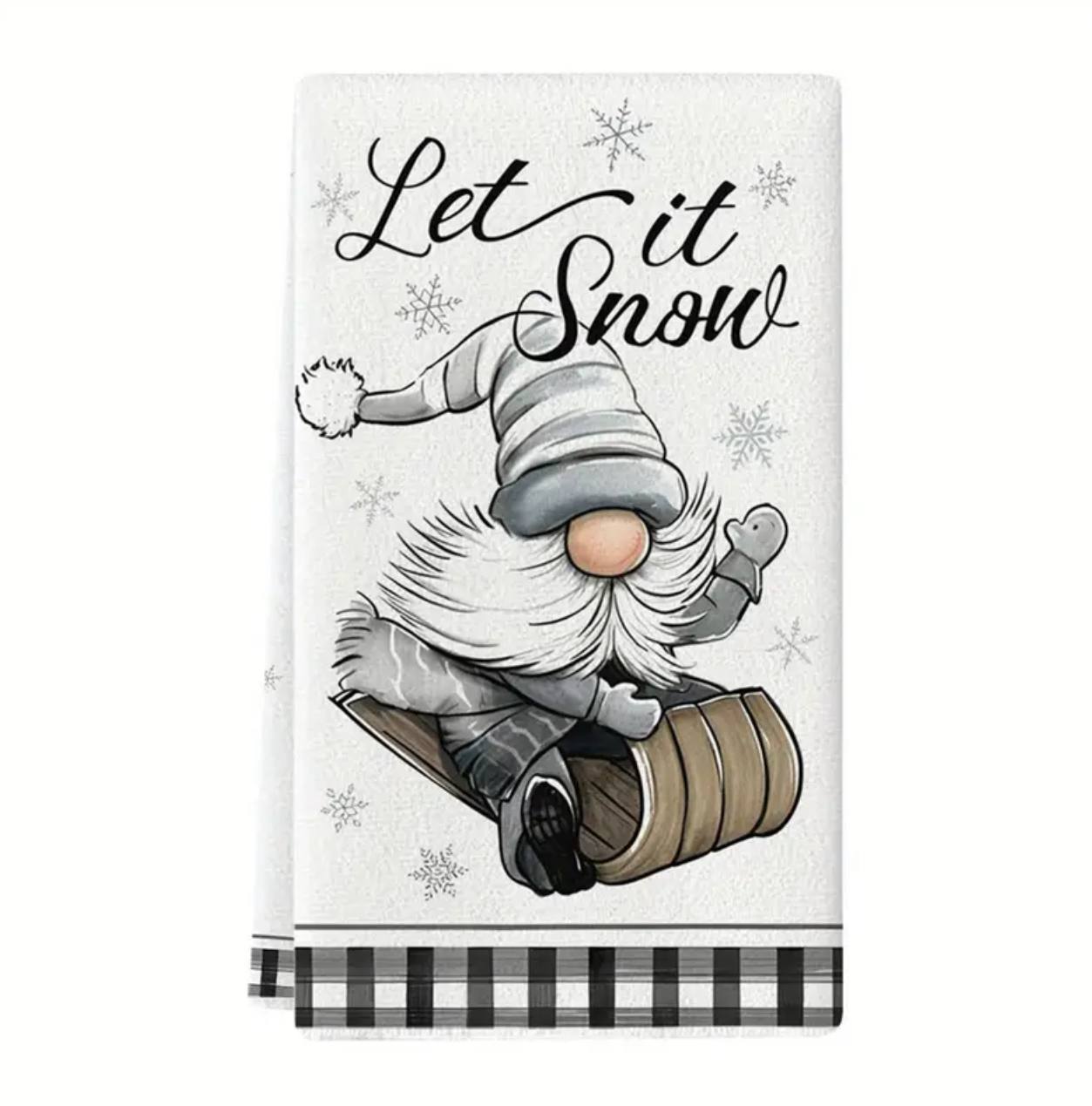 Christmas themed kitchen towels 3pc