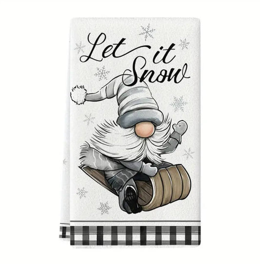 Christmas themed kitchen towels 3pc