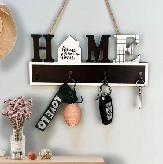 Key Hanger For Wall Wood Bag Rack Clothes Bag Holder Wall Decor For Entryway