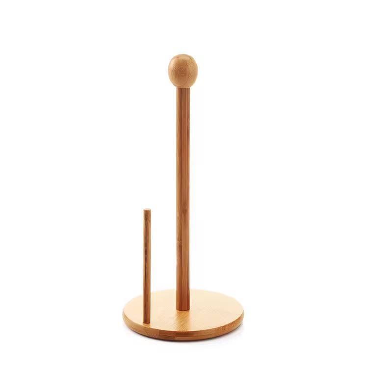 Bamboo Wood Tissue /kitchen towel Holder