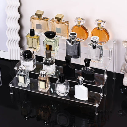 Clear 4-Tier Acrylic Perfume Display Stand