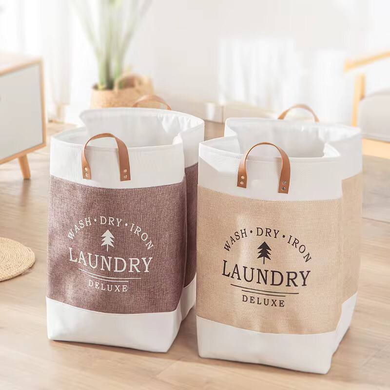 Large capacity foldable laundry deluxe basket