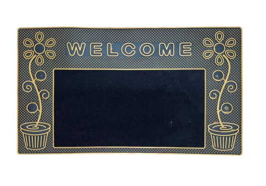 Welcome heavy duty rubber bottom antslip door mats