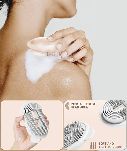 Portable Travel soap dish holder with shower brush