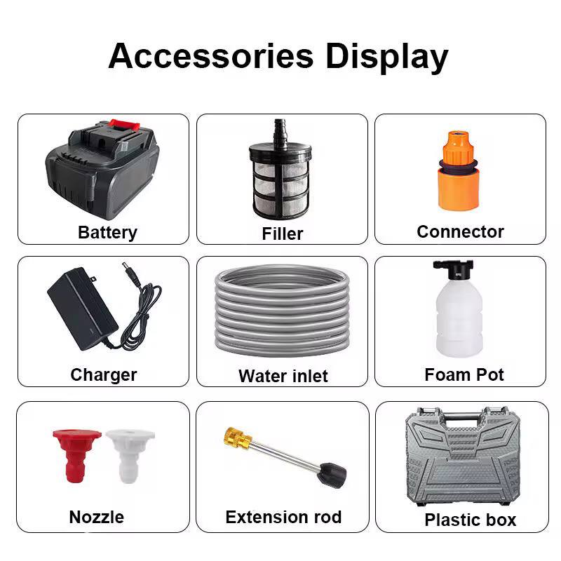 Wireless Car Wash Spray Gun Machine with Portable Lithium Battery