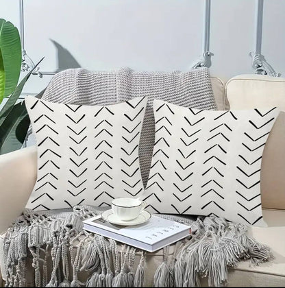 Geometric nordic throw covers/cases.