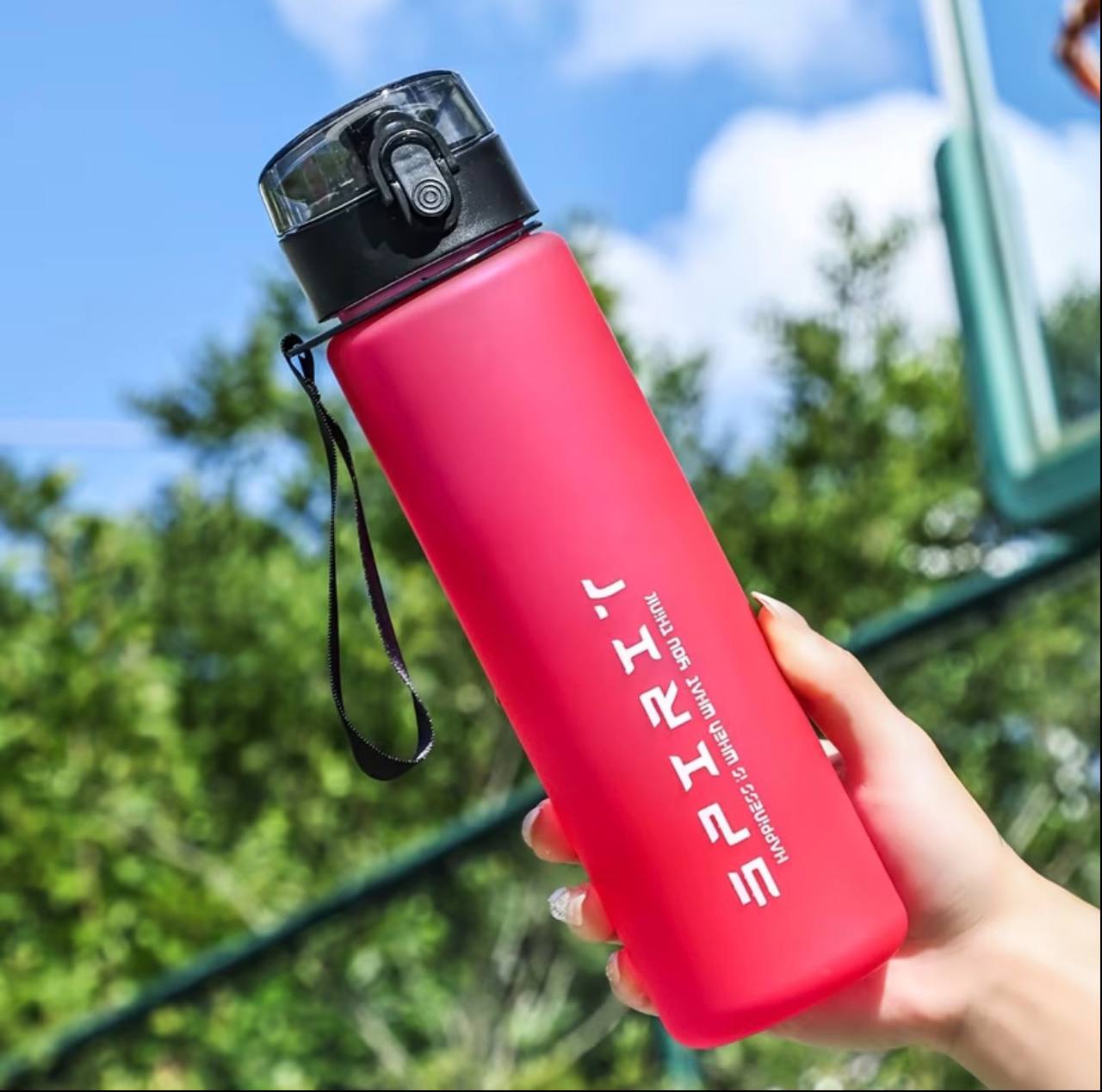 800ML Spirit Portable Water Bottle Motivational Sports Water bottle with Time Marker Leak-proof Cup for Outdoor Sport Fitness BPA Free