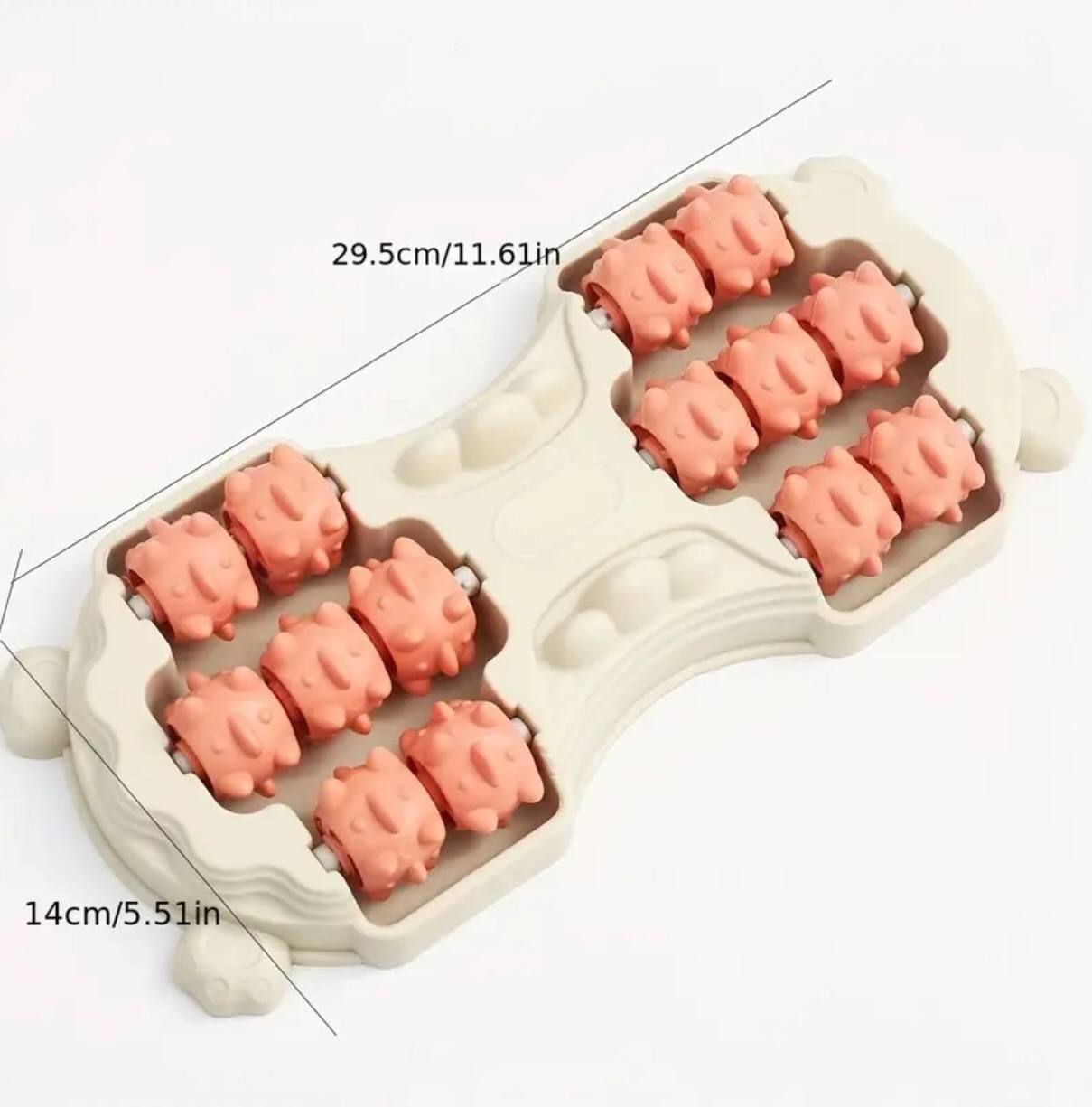 Manual Stepping 14 roller foot massager .