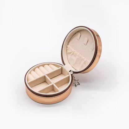 S. SUTARIYA Mini Round Jewelry Box Organizer