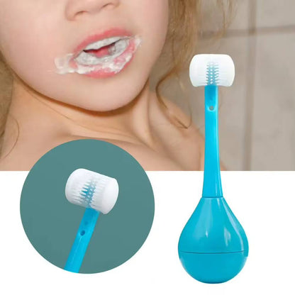 LOVELY THREE-SIDED KIDS TOOTHBRUSH