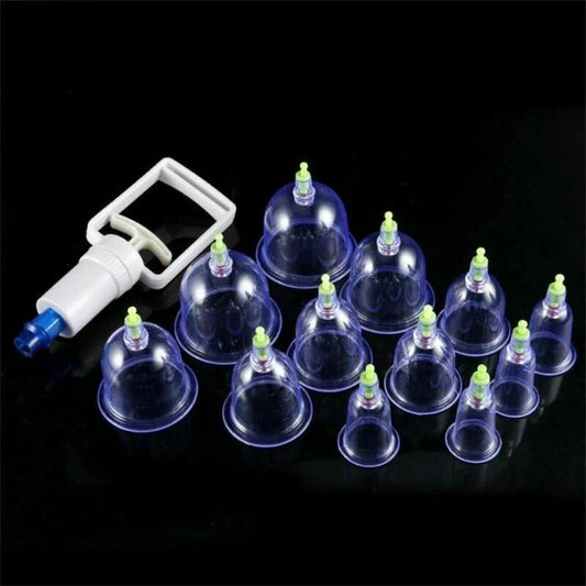 18pcs Suction Vacuum Cupping Set with 1 Manual Pump