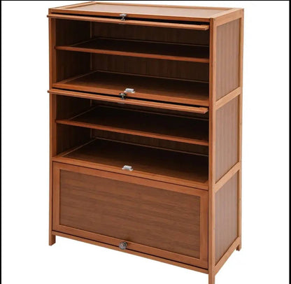 Flip side Bamboo shoe cabinet/storage shelf