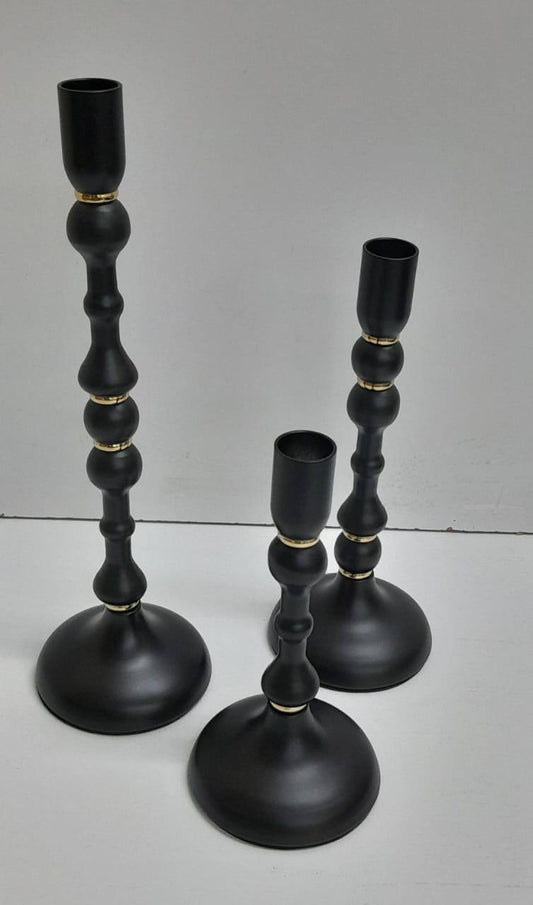 Classic 3 in 1 Metallic Candle Holder