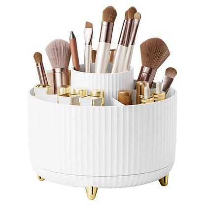 360°Rotating Desktop Makeup Brushes Organizer