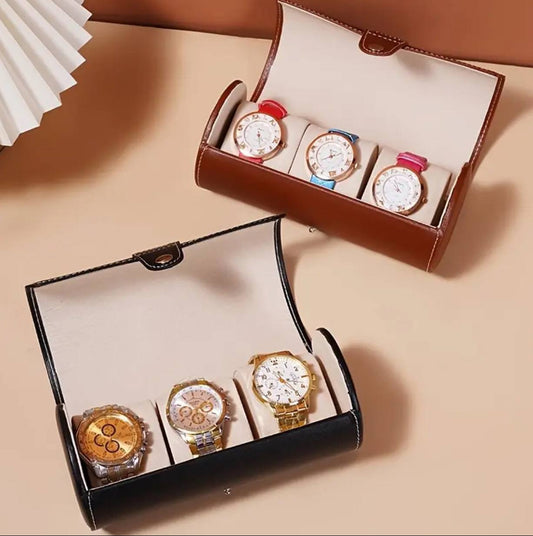 3 Slot watch storage case