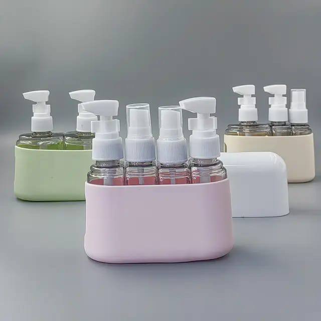 4in1 50ml Travel Bottle set For Shampoo, Shower Gel,Hand wash ,Lotion,Pray Travel Kit Accessories