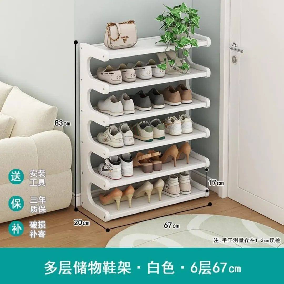 6 Layer Bamboo shoe rack