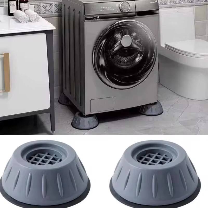 4PCS Gray Washing Machine Universal Foot Pad Shockproof And Anti Skid Pad Moisture Proof