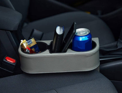 Car Cup Holder with Phone Holder & double Side Holders with high Quality Leather Cover
