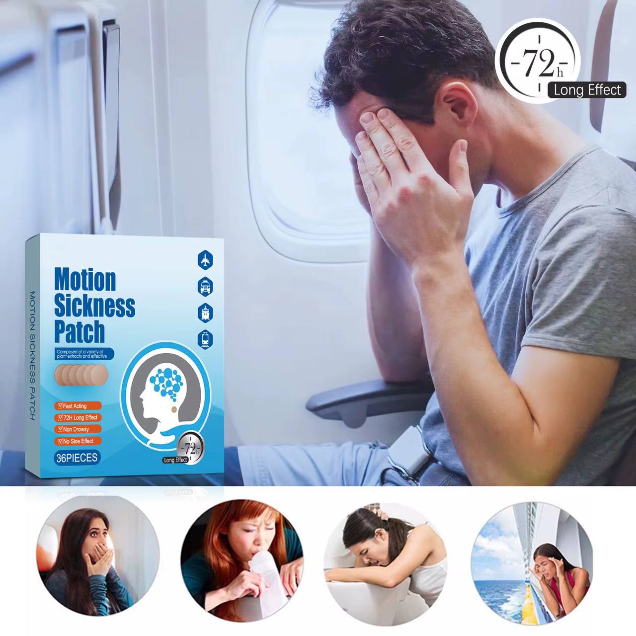 36pck Motion Sickness patches