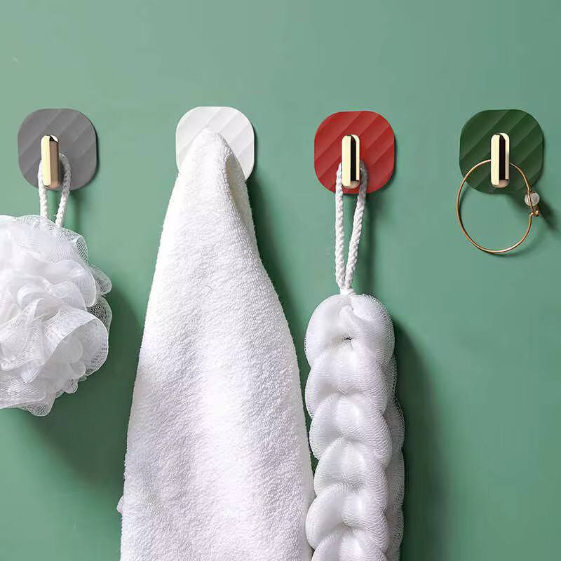 Kitchen Roll Paper Holder Punch-Free Hook Bathroom Towel Holder Tissue Holder Wall-mounted Coats Hats Clothes Hook