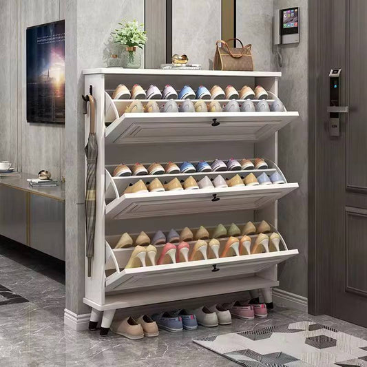 Modern luxury Bucket flip shoe cabinet
