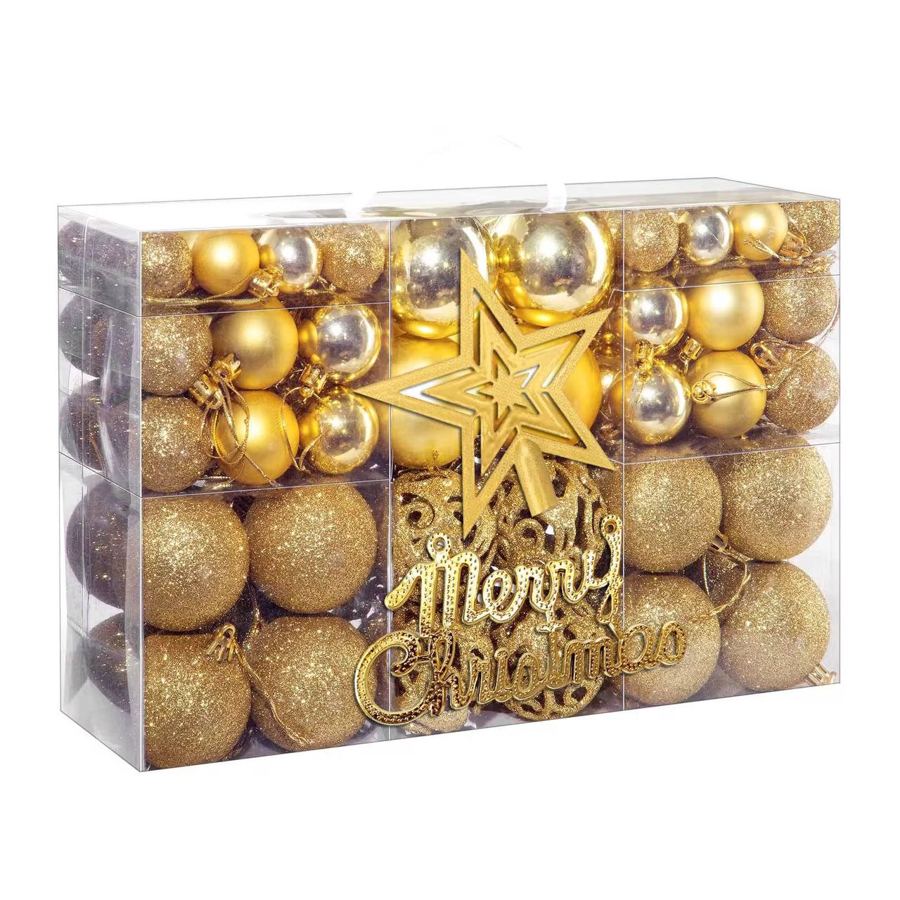 102 pcs  Christmas Balls Ornaments for Christmas Tree