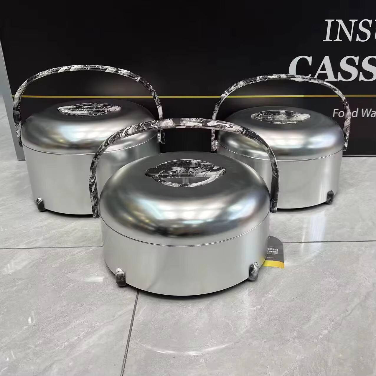 Unique Very High quality BIG SIZE forever gold insulated hotpots