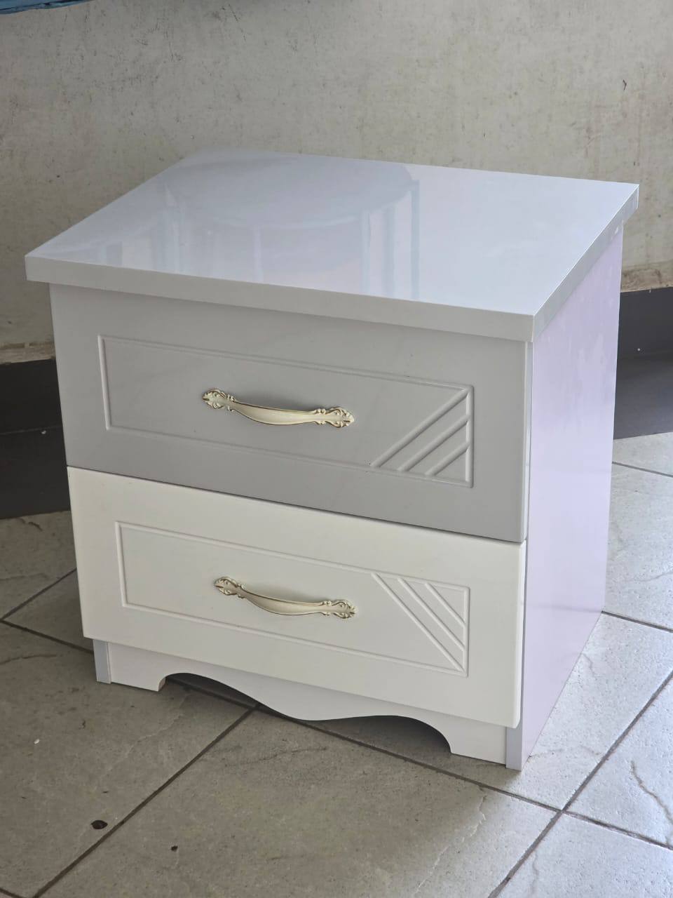 Solid wood bedside table nightstand